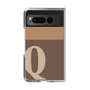 Clear Case［ Original - initial two tone - Q brown ］