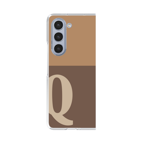 Clear Case［ Original - initial two tone - Q brown ］