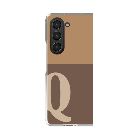 Clear Case［ Original - initial two tone - Q brown ］