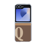 Clear Case［ オリジナル - initial two tone - Q brown ］