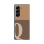 Clear Case［ オリジナル - initial two tone - Q brown ］