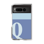 Clear Case［ Original - initial two tone - Q blue ］