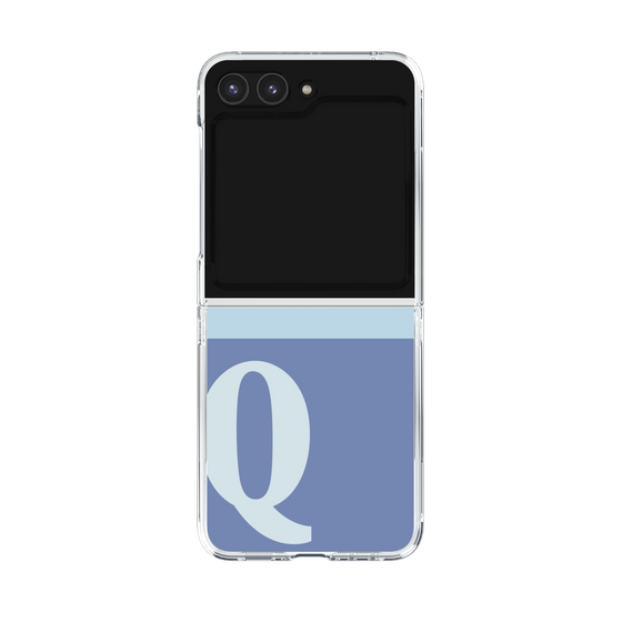 Clear Case［ Original - initial two tone - Q blue ］