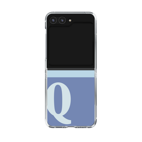 Clear Case［ Original - initial two tone - Q blue ］
