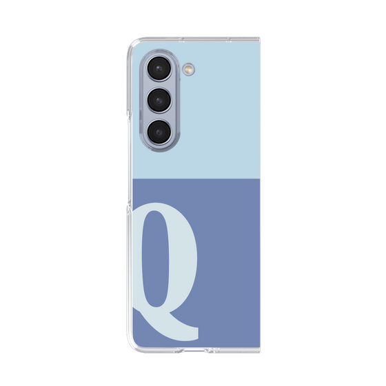 Clear Case［ Original - initial two tone - Q blue ］