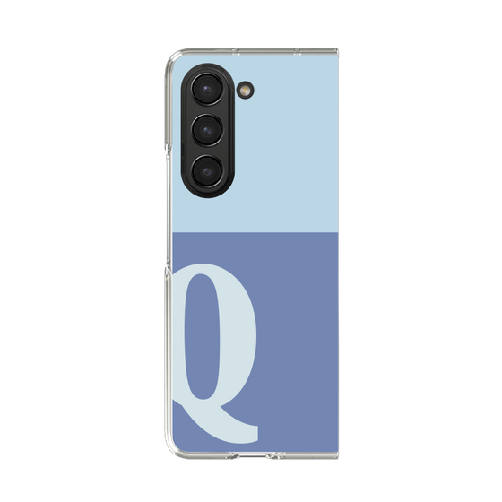 Clear Case［ Original - initial two tone - Q blue ］