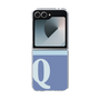 Clear Case［ オリジナル - initial two tone - Q blue ］
