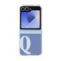 Clear Case［ オリジナル - initial two tone - Q blue ］