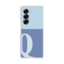 Clear Case［ オリジナル - initial two tone - Q blue ］