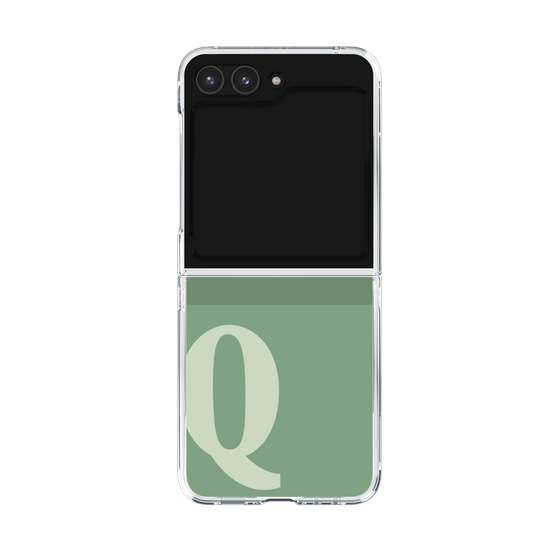 Clear Case［ Original - initial two tone - Q green ］