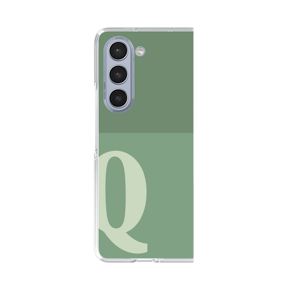 Clear Case［ Original - initial two tone - Q green ］