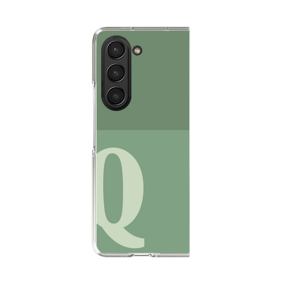 Clear Case［ Original - initial two tone - Q green ］
