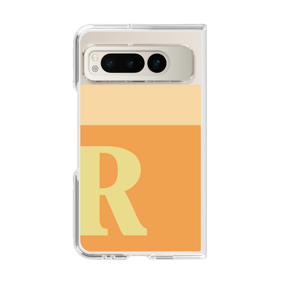 Clear Case［ Original - initial two tone - R orange ］