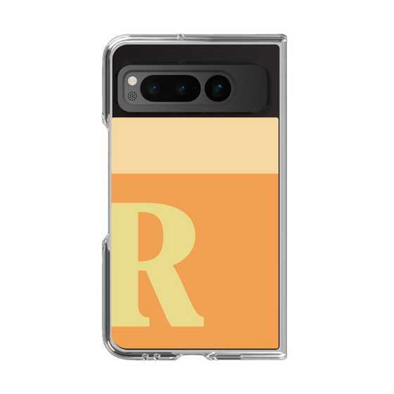 Clear Case［ Original - initial two tone - R orange ］