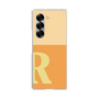 Clear Case［ オリジナル - initial two tone - R orange ］