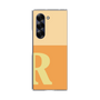 Clear Case［ オリジナル - initial two tone - R orange ］