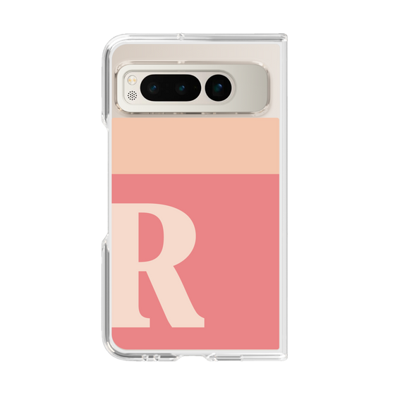 Clear Case［ Original - initial two tone - R pink ］
