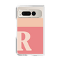 Clear Case［ Original - initial two tone - R pink ］