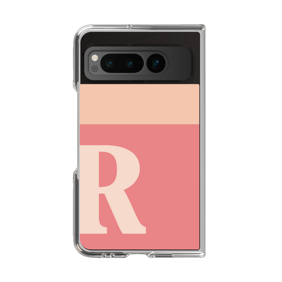 Clear Case［ Original - initial two tone - R pink ］