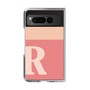Clear Case［ Original - initial two tone - R pink ］