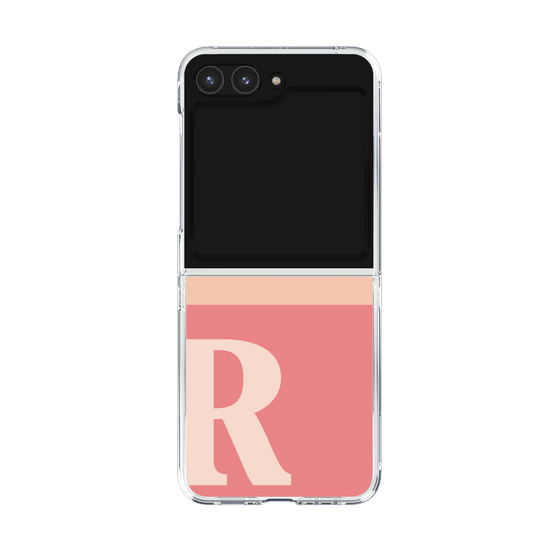 Clear Case［ Original - initial two tone - R pink ］