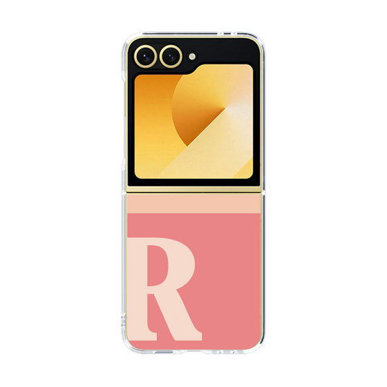 Clear Case［ オリジナル - initial two tone - R pink ］