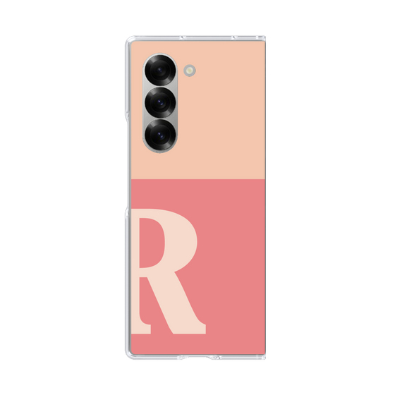 Clear Case［ オリジナル - initial two tone - R pink ］