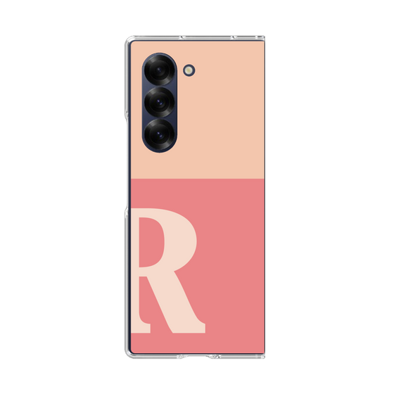 Clear Case［ オリジナル - initial two tone - R pink ］