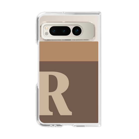 Clear Case［ Original - initial two tone - R brown ］