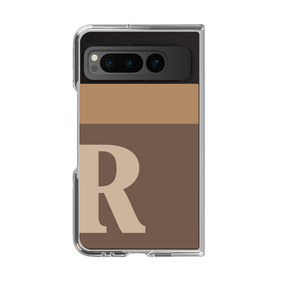 Clear Case［ Original - initial two tone - R brown ］