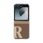 Clear Case［ オリジナル - initial two tone - R brown ］