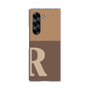 Clear Case［ オリジナル - initial two tone - R brown ］