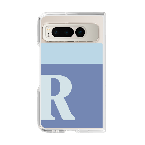 Clear Case［ Original - initial two tone - R blue ］