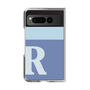 Clear Case［ Original - initial two tone - R blue ］