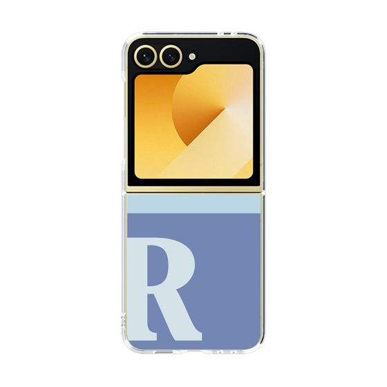 Clear Case［ オリジナル - initial two tone - R blue ］