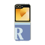 Clear Case［ オリジナル - initial two tone - R blue ］