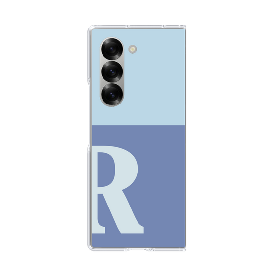 Clear Case［ オリジナル - initial two tone - R blue ］