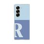 Clear Case［ オリジナル - initial two tone - R blue ］