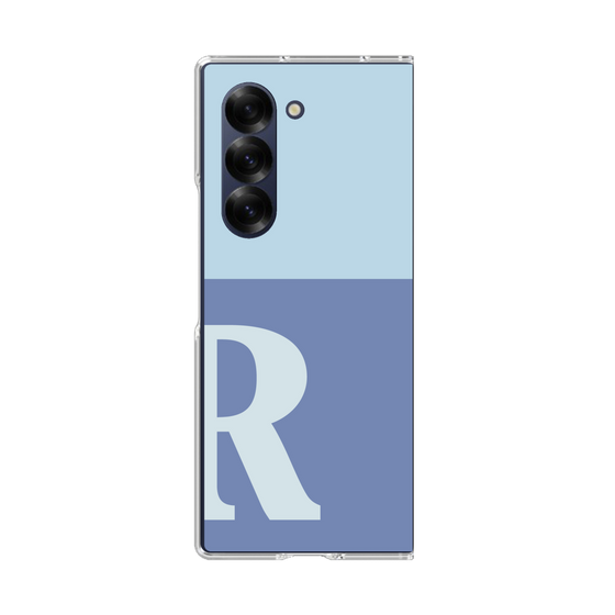 Clear Case［ オリジナル - initial two tone - R blue ］