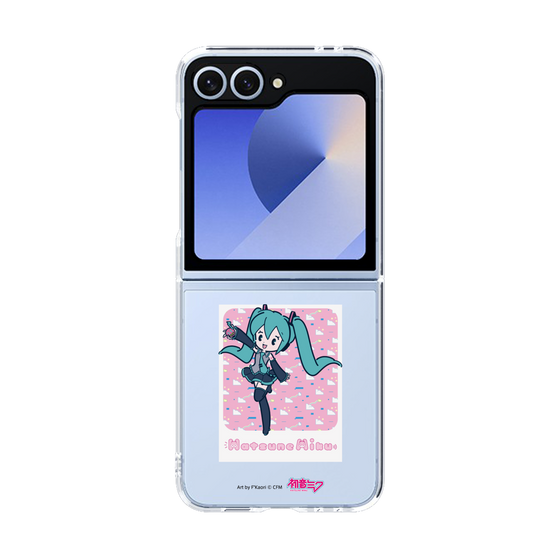 Clear Case［ HATSUNE MIKU - Glitch Sky - Pink ］