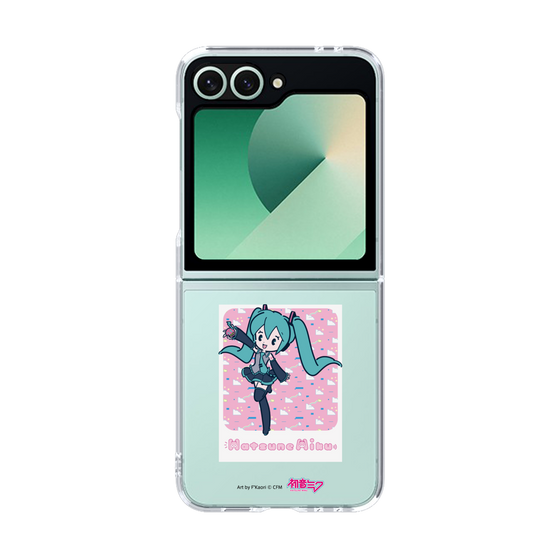 Clear Case［ HATSUNE MIKU - Glitch Sky - Pink ］