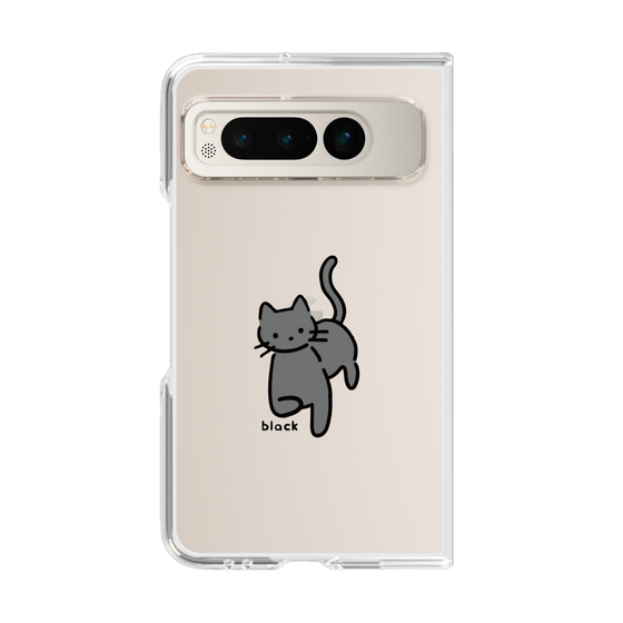 Clear Case［ Original - CASEPLAY Cat - black ］