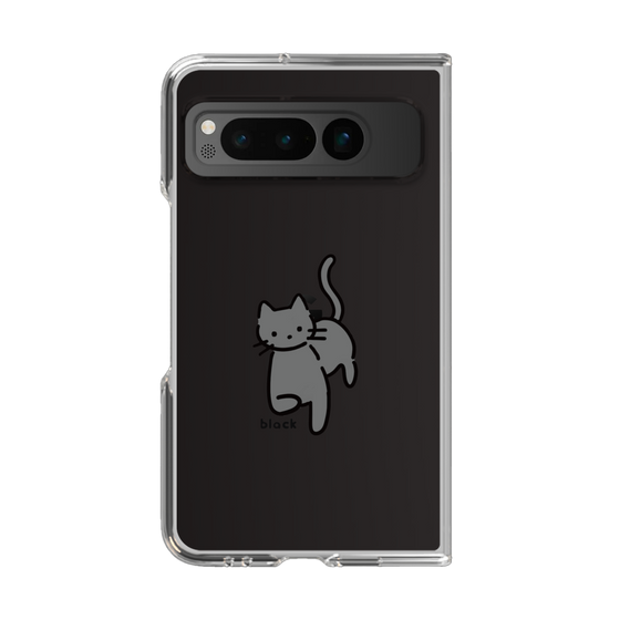 Clear Case［ Original - CASEPLAY Cat - black ］