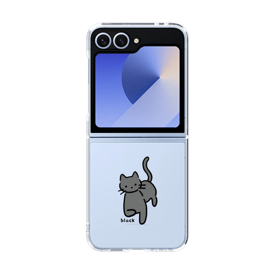 Clear Case［ オリジナル - CASEPLAYネコ - black ］