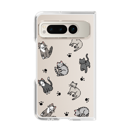 Clear Case［ Original - CASEPLAY Cat All-over Pattern - color ］