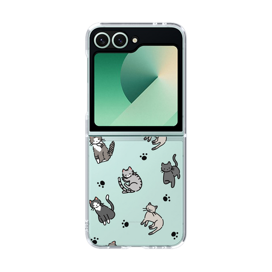 Clear Case［ オリジナル - CASEPLAYネコ総柄 - color ］