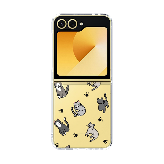 Clear Case［ オリジナル - CASEPLAYネコ総柄 - color ］