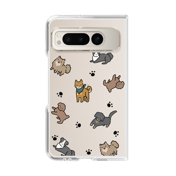 Clear Case［ Original - CASEPLAY Dog All-over Pattern - color ］