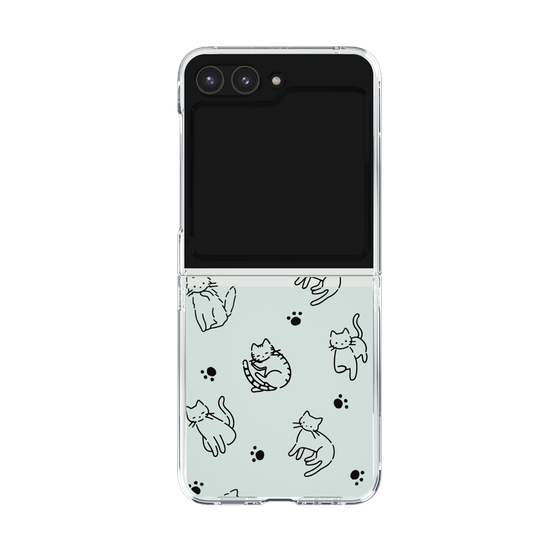 Clear Case［ Original - CASEPLAY Cat All-over Pattern - black ］