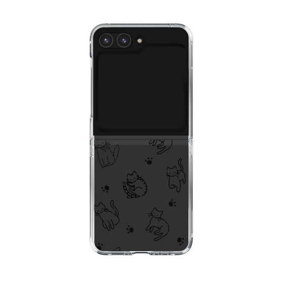 Clear Case［ Original - CASEPLAY Cat All-over Pattern - black ］